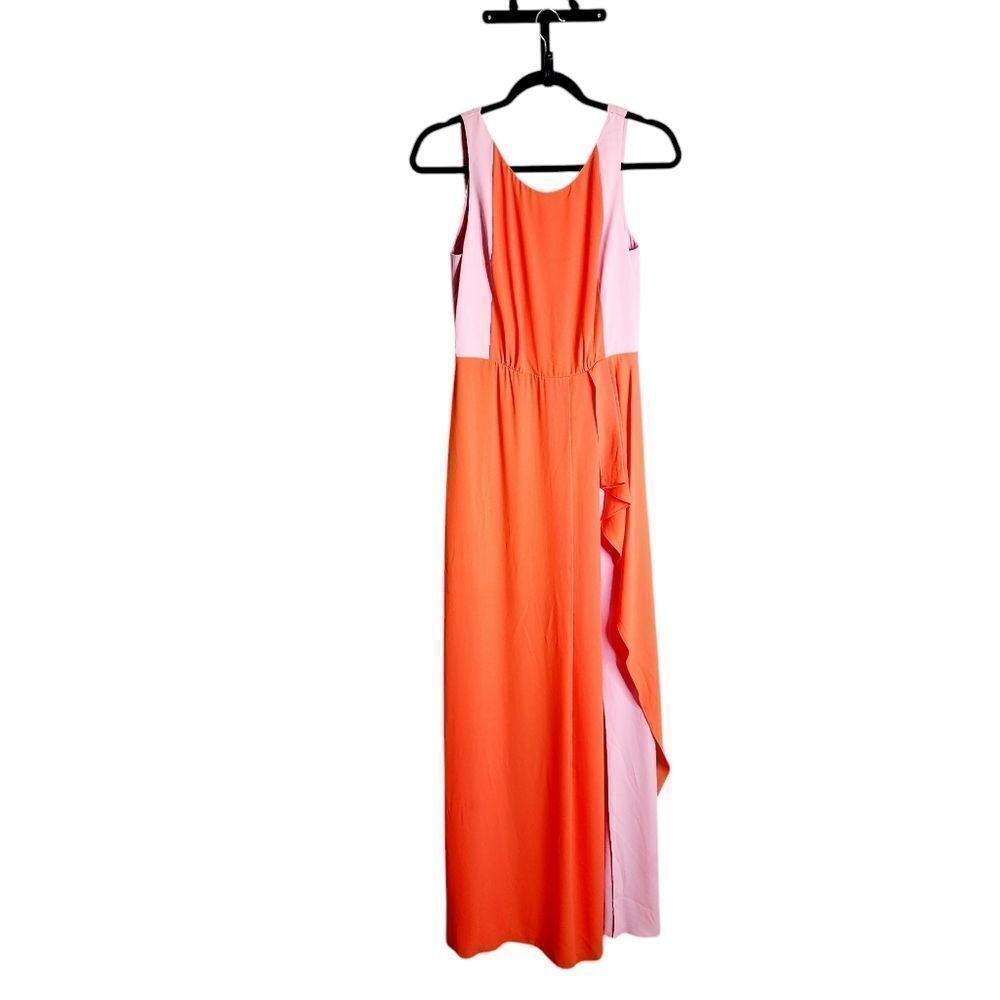 BCBGeneration Scarleta maxi dress layered sheer asymmetrical Fairycore prom 4